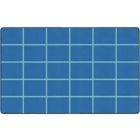 Deep Blue Sea Classroom Seating Grid Rug