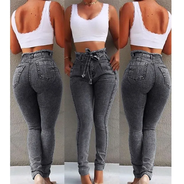 Denim High Waist Skinny Jeans