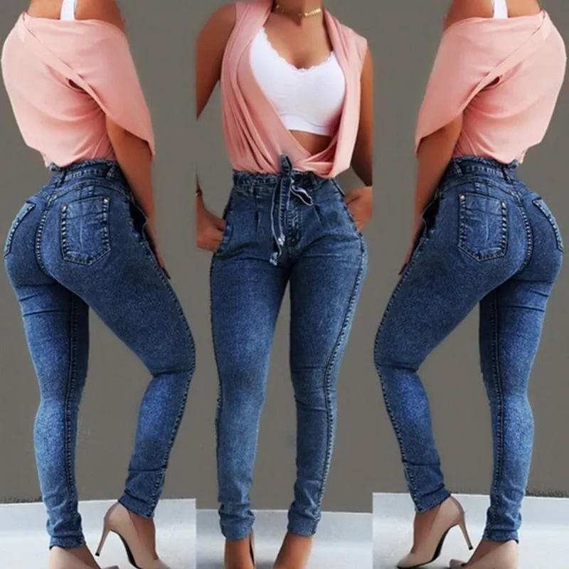 Denim High Waist Skinny Jeans