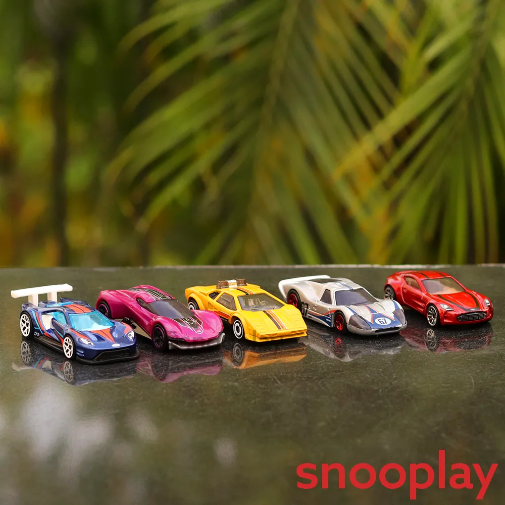 Diecast Hotwheels Motor Show - Pack of 5 Cars