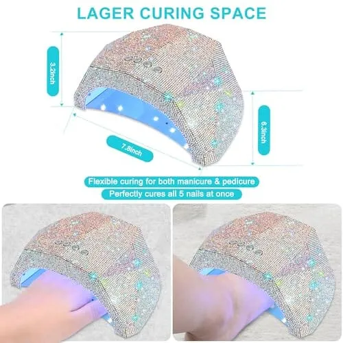 DIY Nail Art UV LED  Gel Nail Flash Curing Lamp 48w