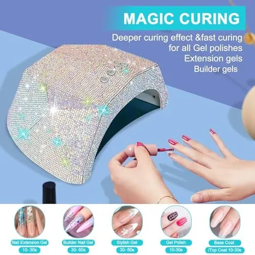 DIY Nail Art UV LED  Gel Nail Flash Curing Lamp 48w