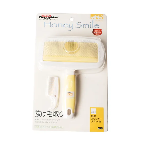 DoggyMan Honey Smile Slicker Brush M