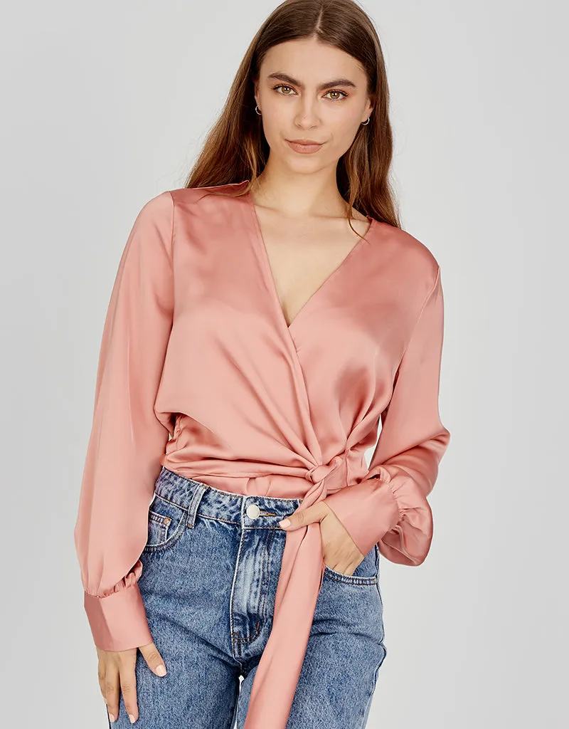 Drape Wrap Blouse