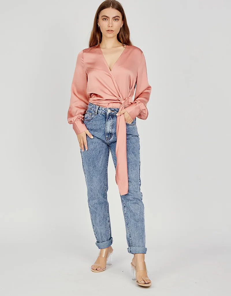 Drape Wrap Blouse