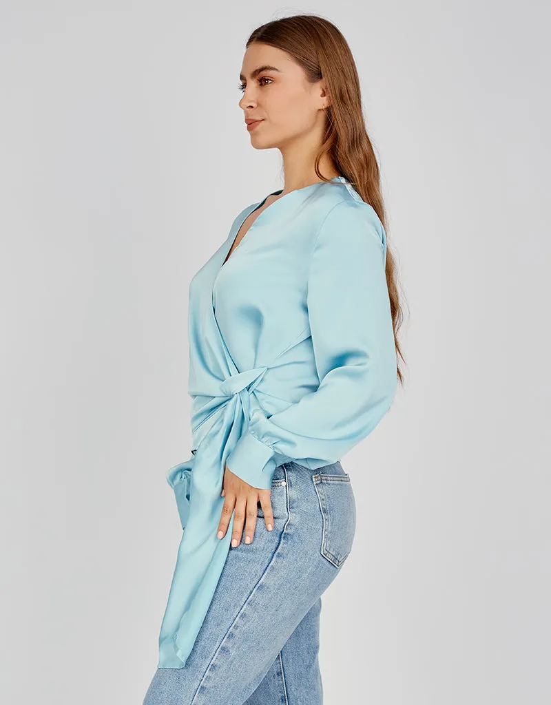 Drape Wrap Blouse