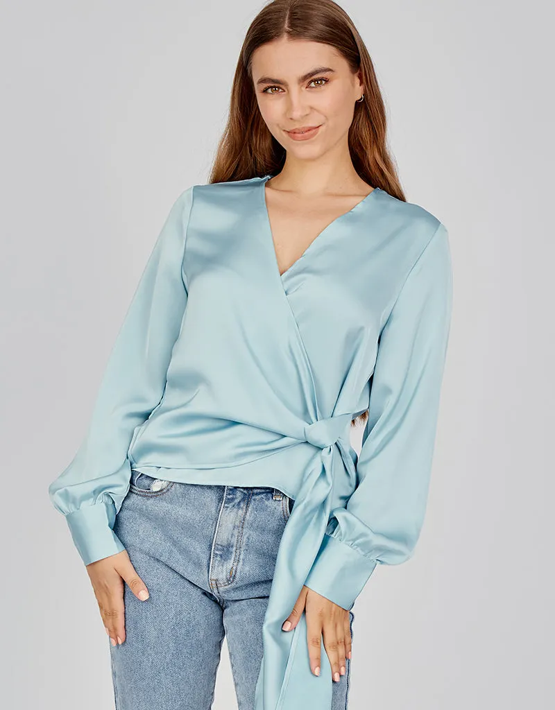 Drape Wrap Blouse