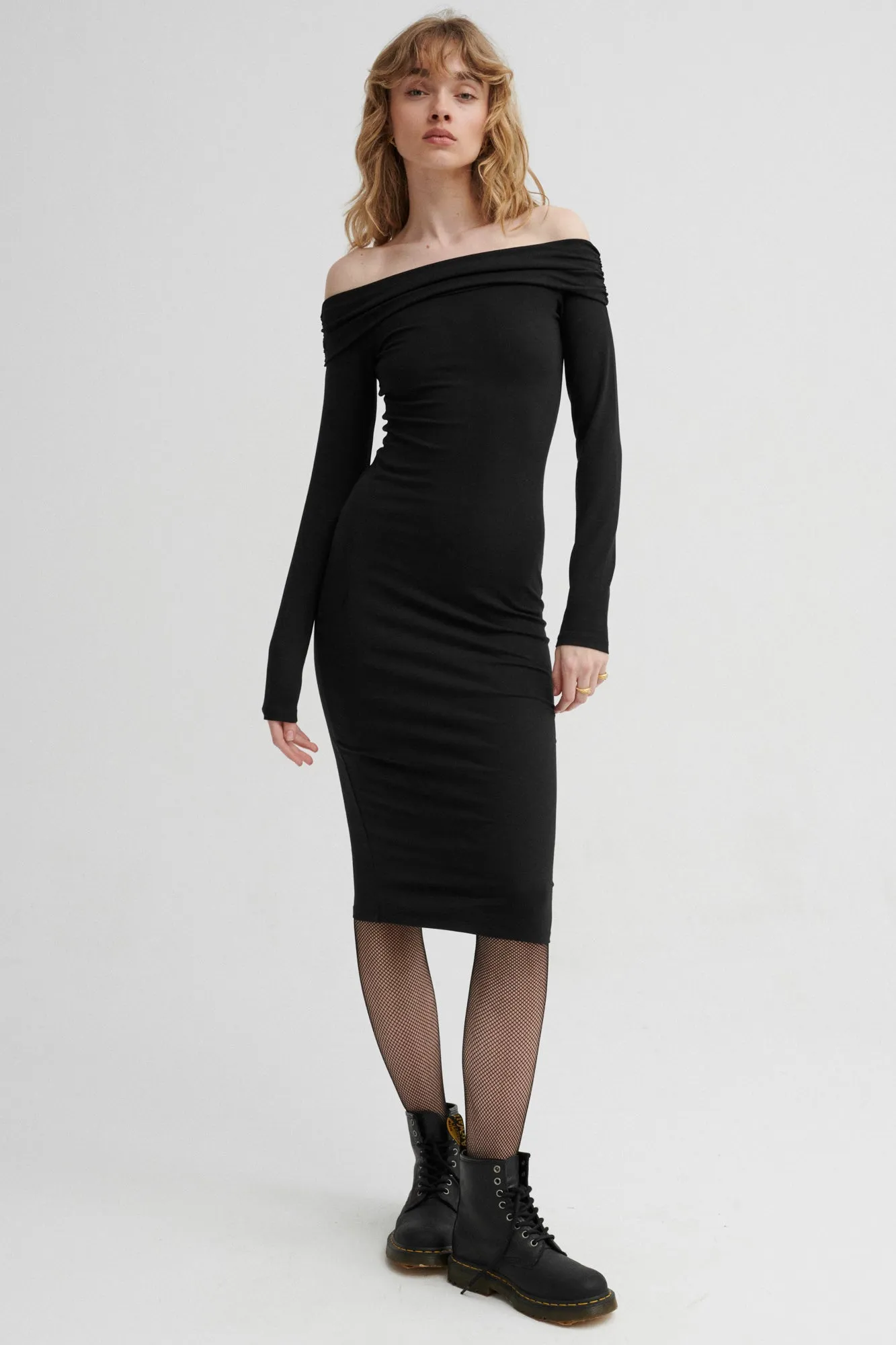 Dress in organic cotton / 02 / 35 / onyx black