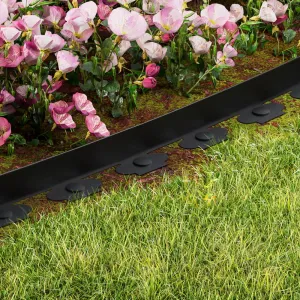 Easy Bend Garden Edging 5CM x 10M, Black x2 - Greenfingers