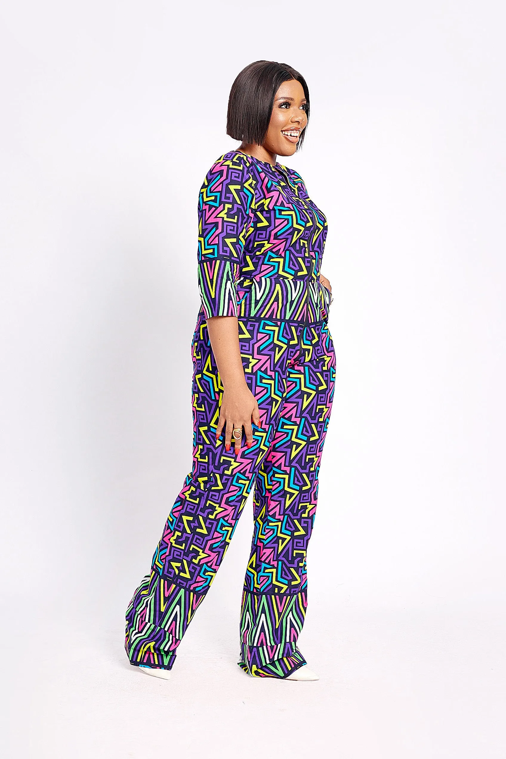 EBELE AFRICAN PRINT JUMPSUIT