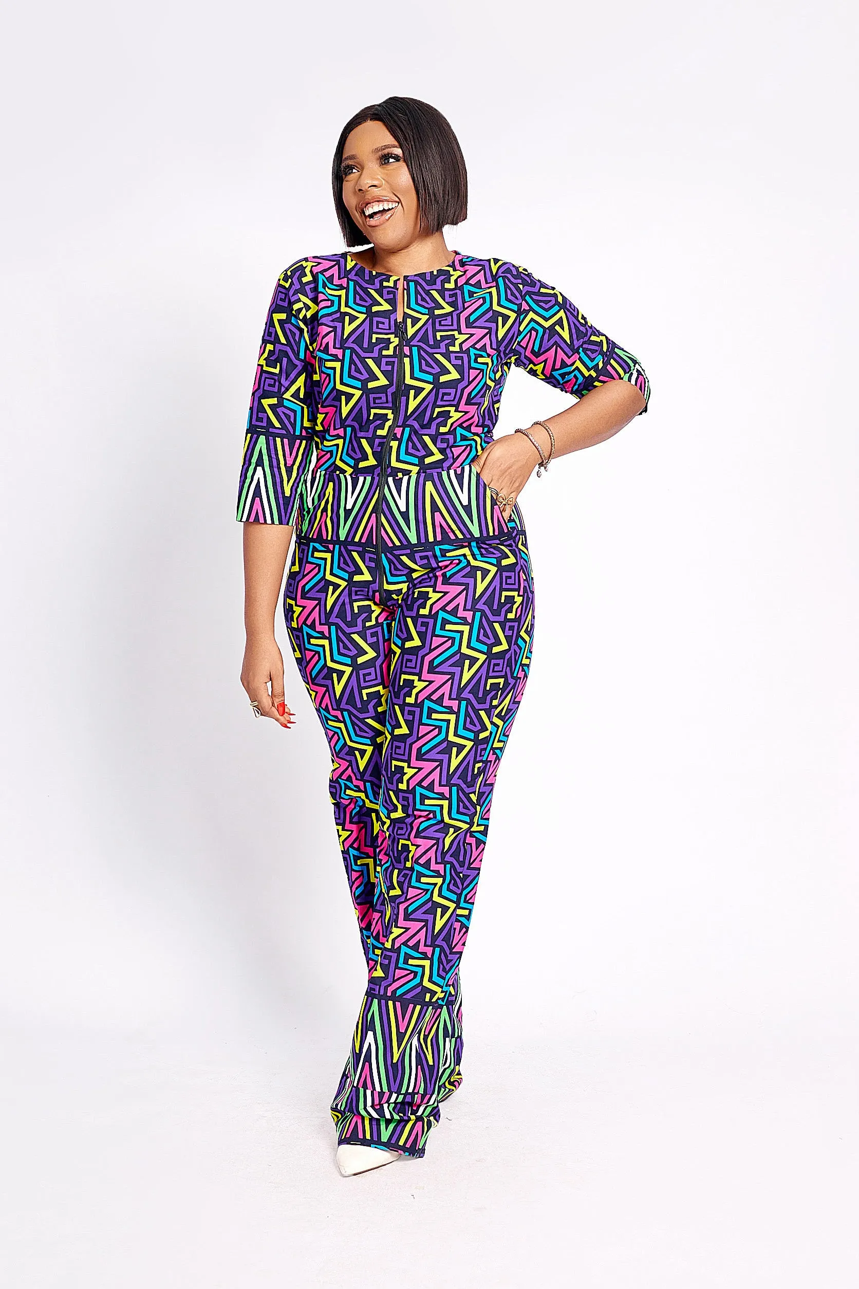 EBELE AFRICAN PRINT JUMPSUIT