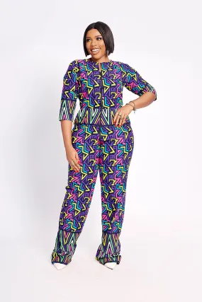 EBELE AFRICAN PRINT JUMPSUIT