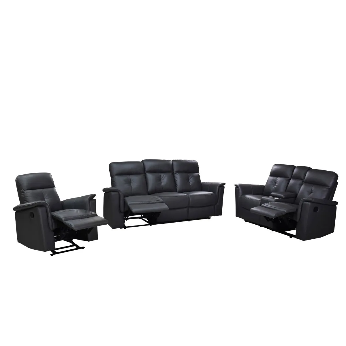 Ellesmere Dark Grey Glider Recliner