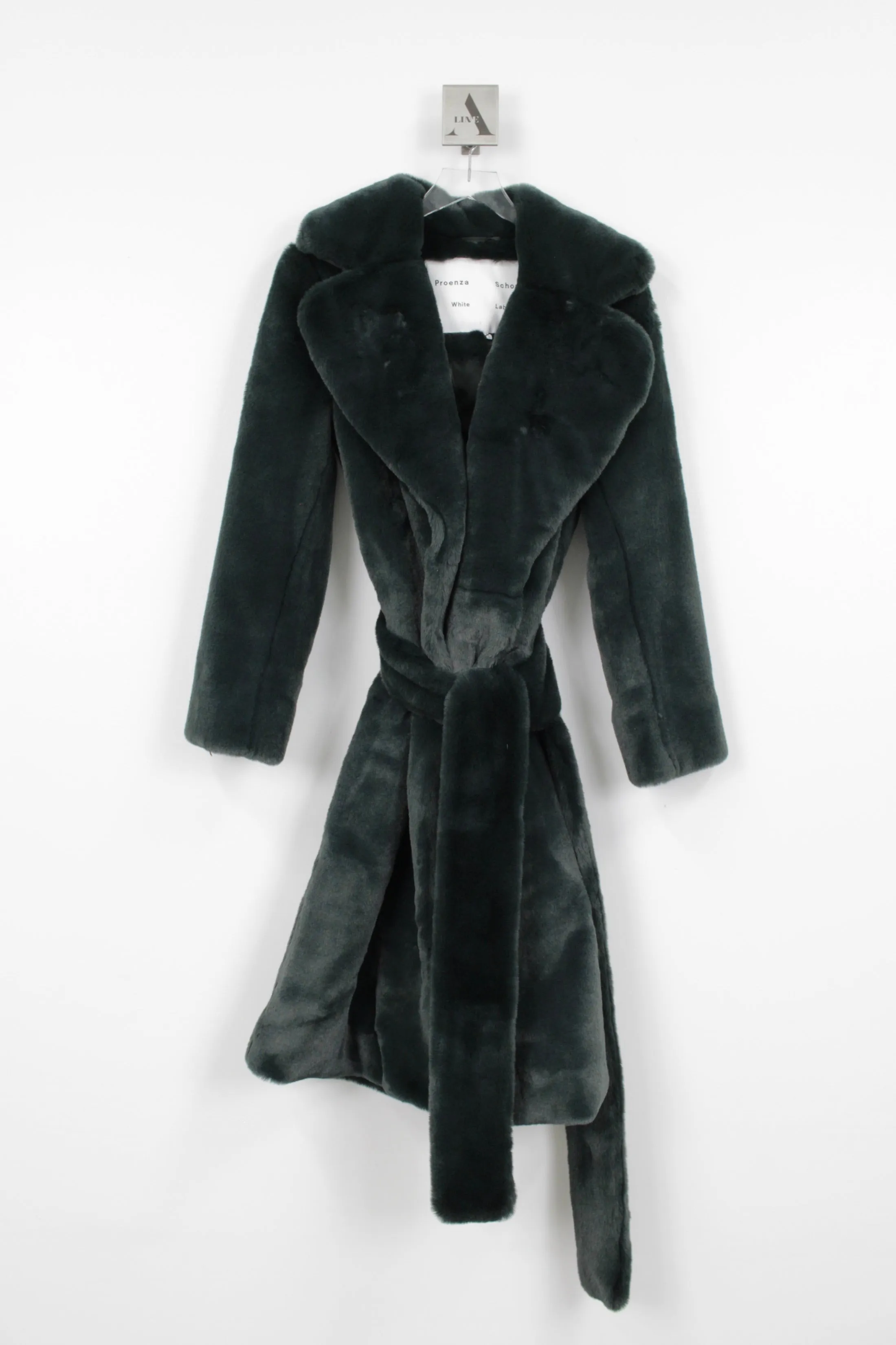 Faux Fur Belted Coat