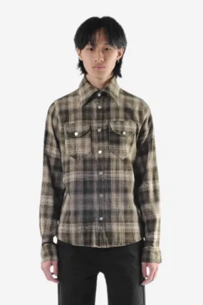 FLORAL FLANNEL L/S SHIRT