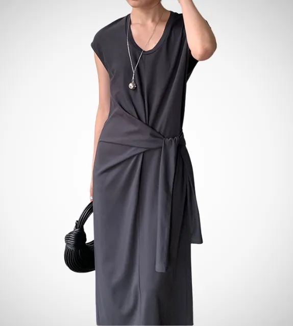 Freya Wrap Around Waist Cotton Dress