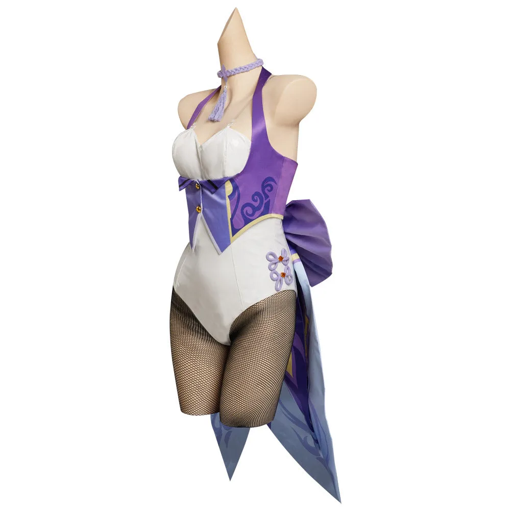 Genshin Impact Keqing Original Design Cosplay Costume Bunny Girls Jumpsuit Outfits