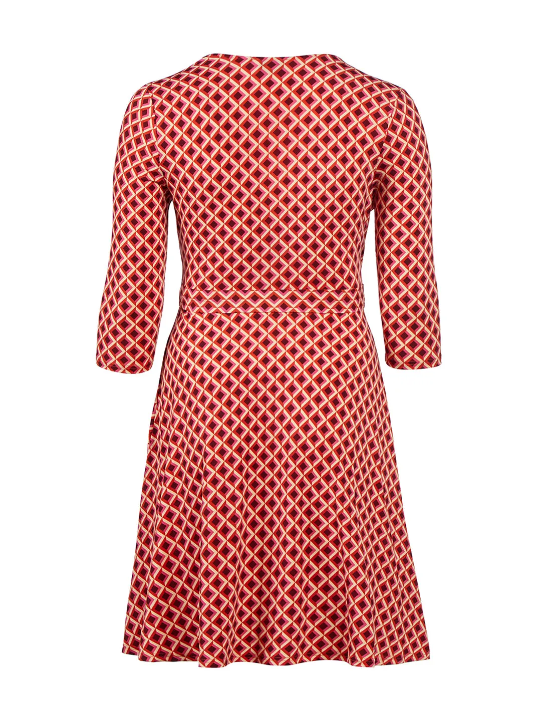 Geo Print Perfect Wrap Dress