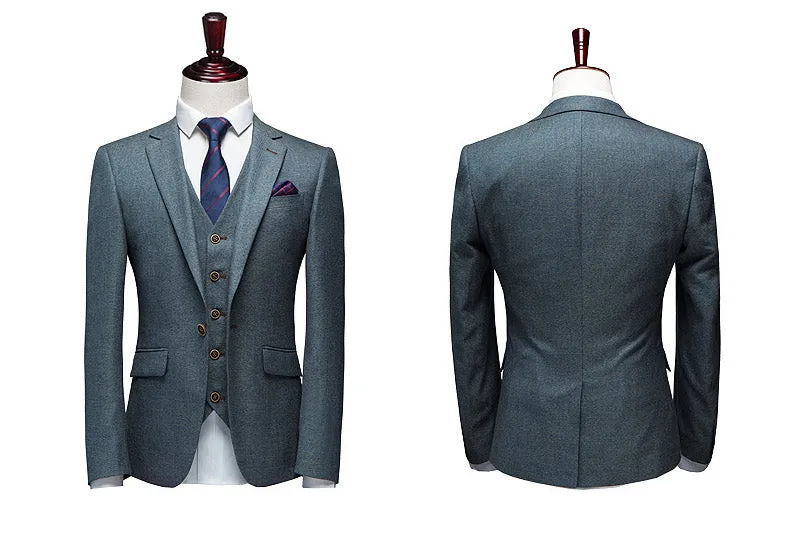 Grey Modern Style Suit