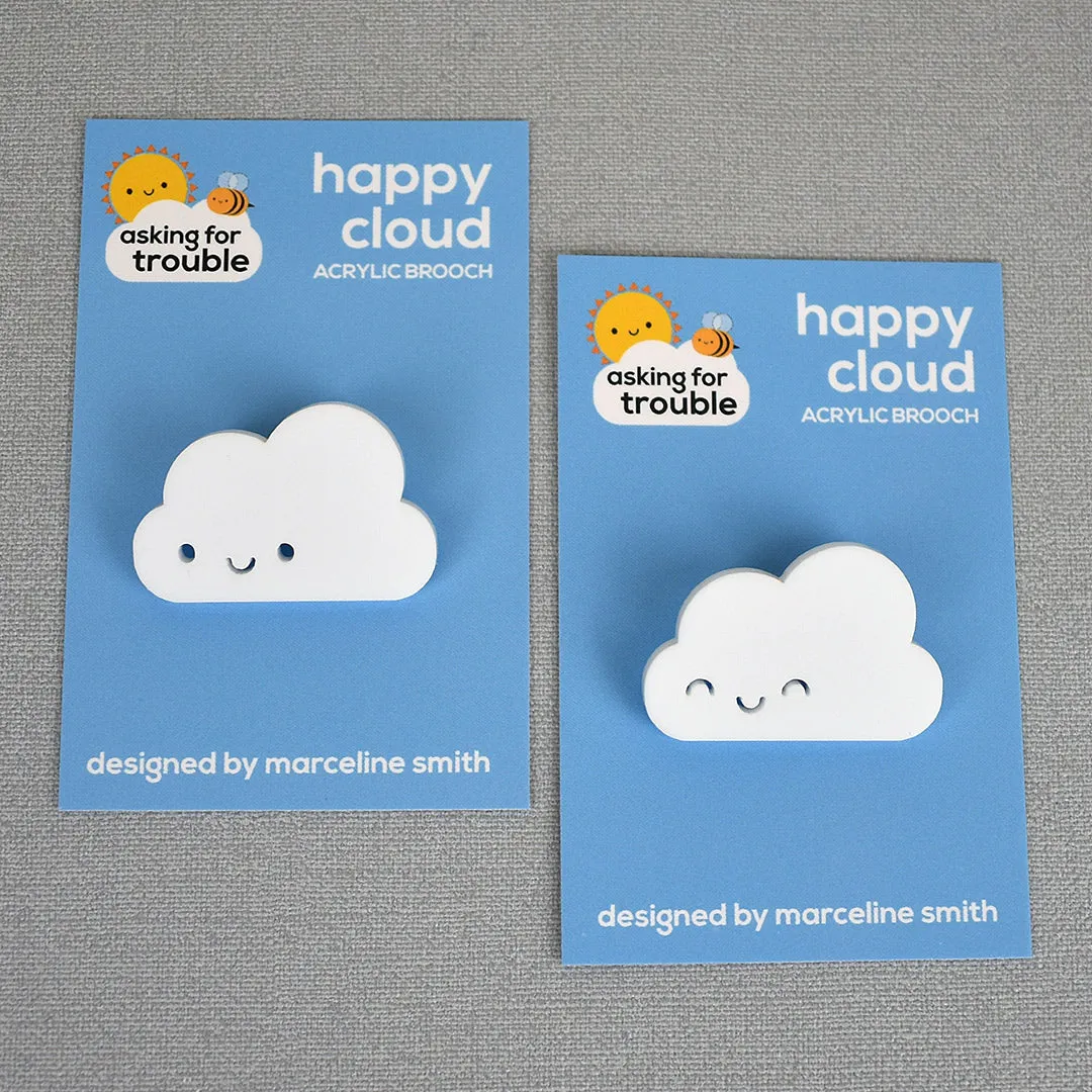 Happy Clouds Kawaii Acrylic Brooches