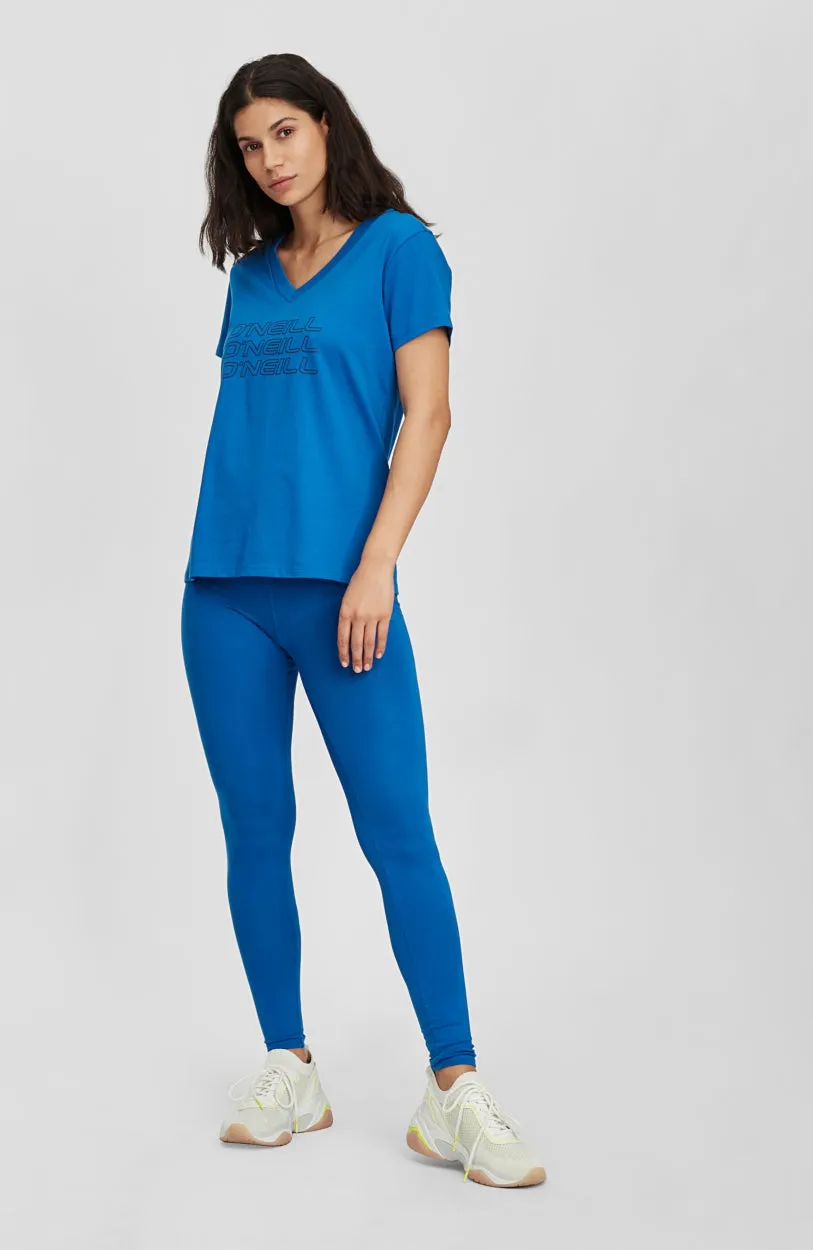 High Waist Legging | Ocean Blue