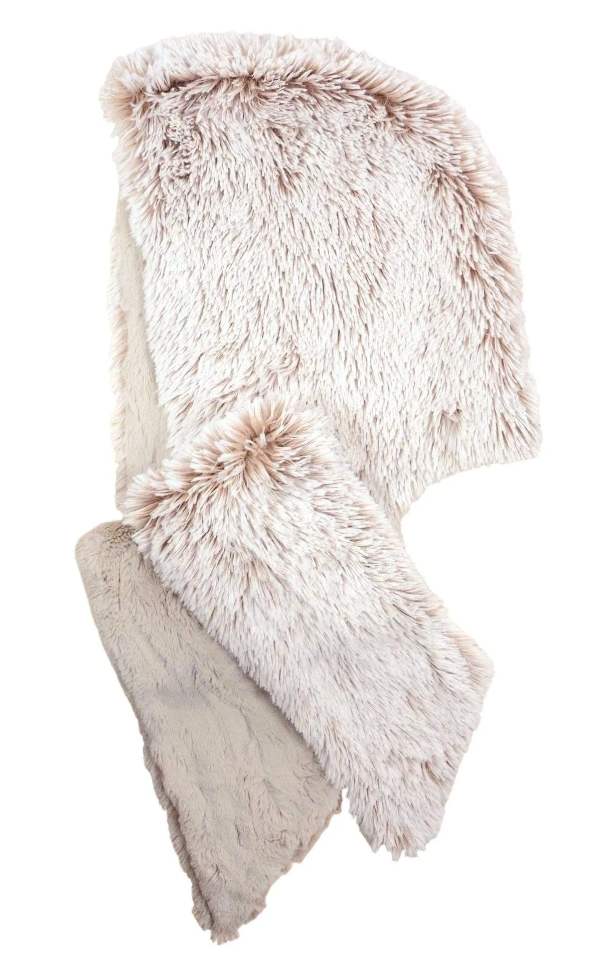 Hoody Scarf - Fox Faux Fur with Cuddly Fur