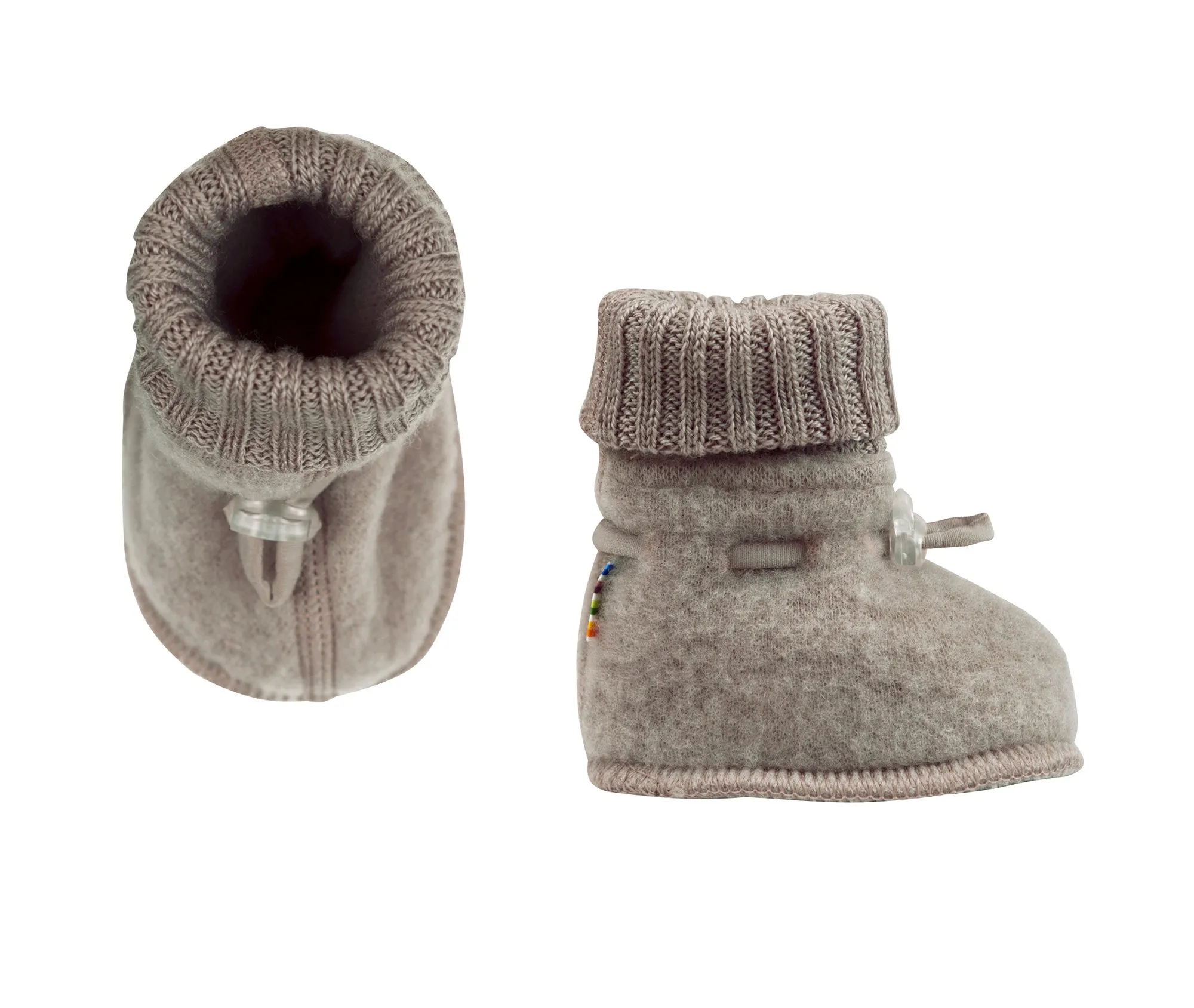 JOHA Ullfleece Sleeping booties - Sesame Melange