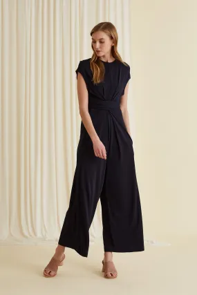 Jolene Wrap Jumpsuit Dark Blue