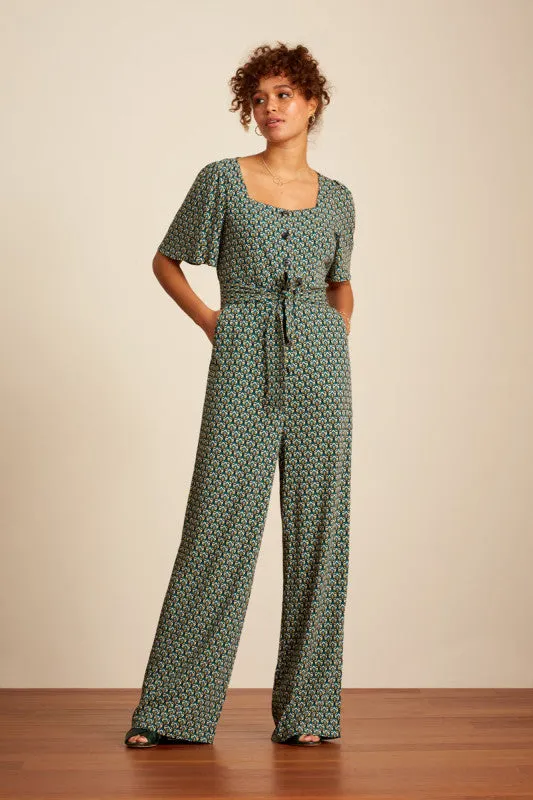 Jumpsuit met vierkante halslijn | King Louie Sarah jumpsuit pinar deep deal