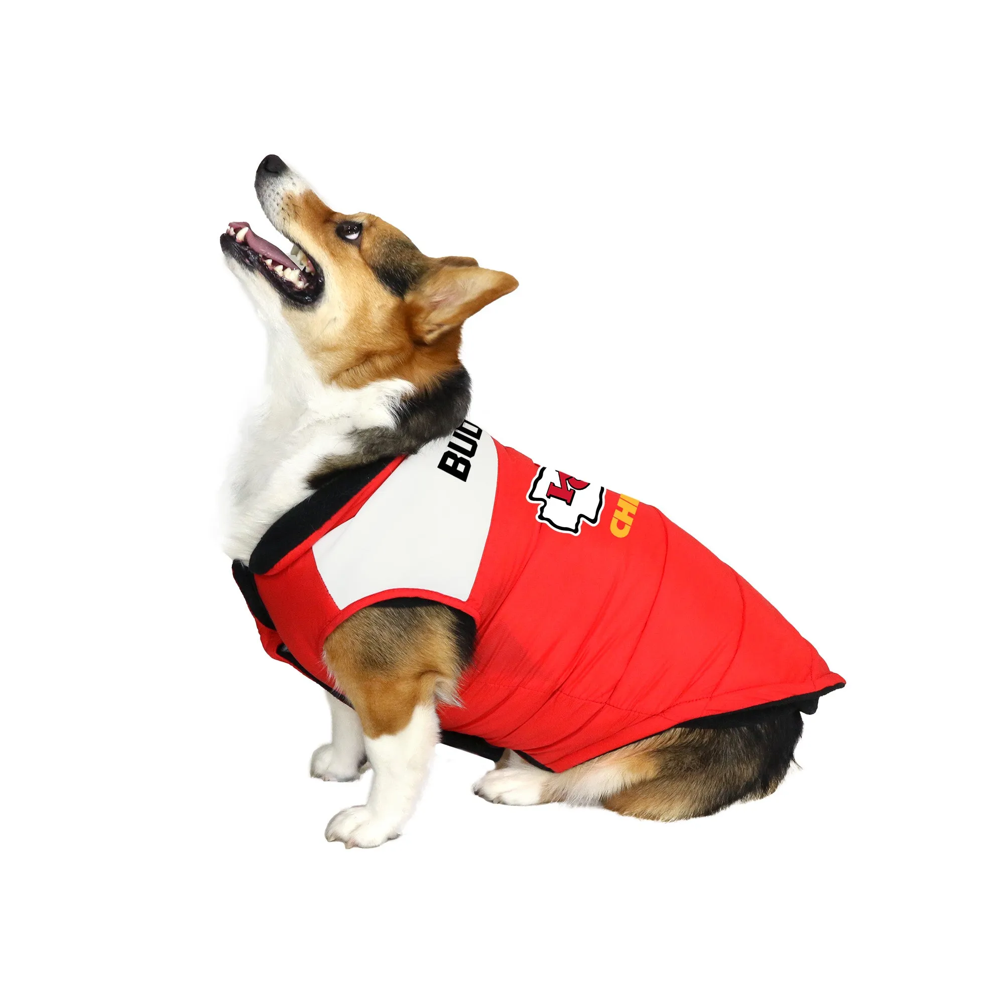 Kansas City Chiefs Custom Pet Parka Puff Vest