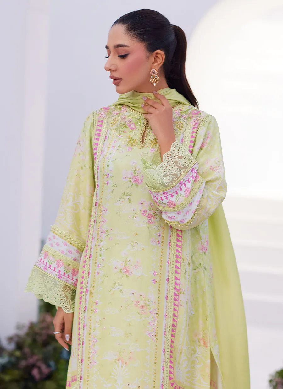 Kelly Lime Shirt and Dupatta