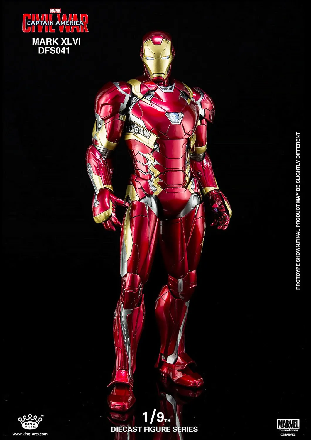 KING ARTS IRON MAN MARK XLVI - MARK 46 1/9 SCALE - DFS041