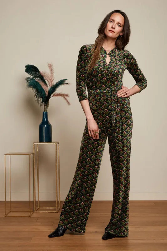 King Louie Chinese Jumpsuit Jubilee Pine Green