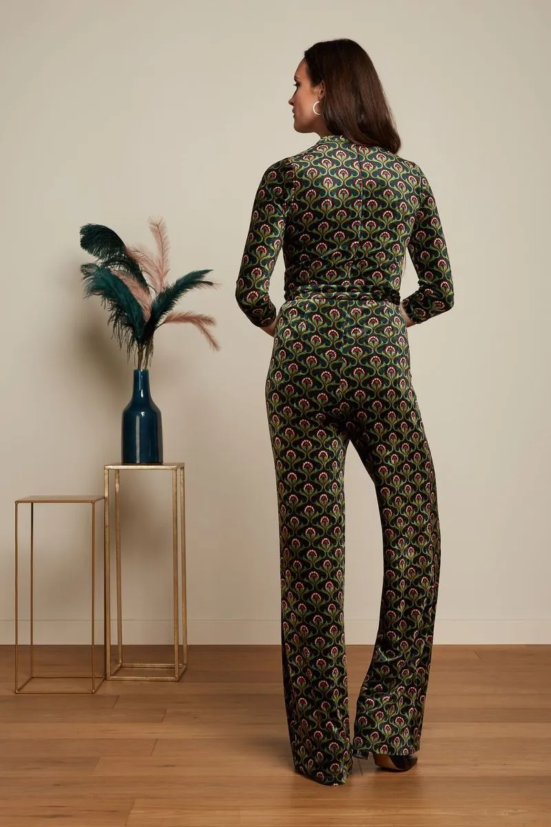 King Louie Chinese Jumpsuit Jubilee Pine Green