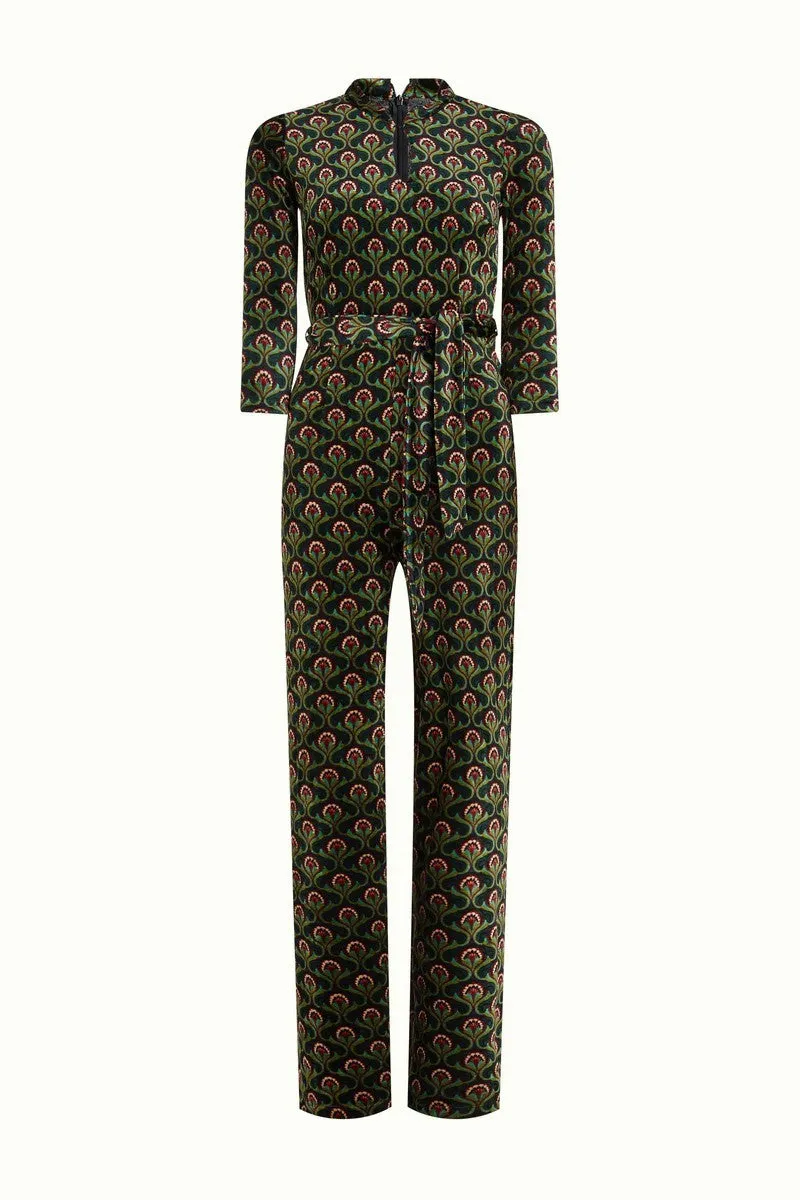 King Louie Chinese Jumpsuit Jubilee Pine Green