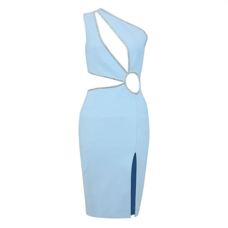 KittenAlarm - Burdette One Shoulder Cut Out Dress