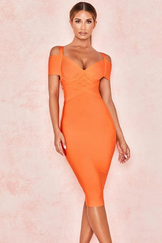 KittenAlarm - Sydnie Solid Midi Dress