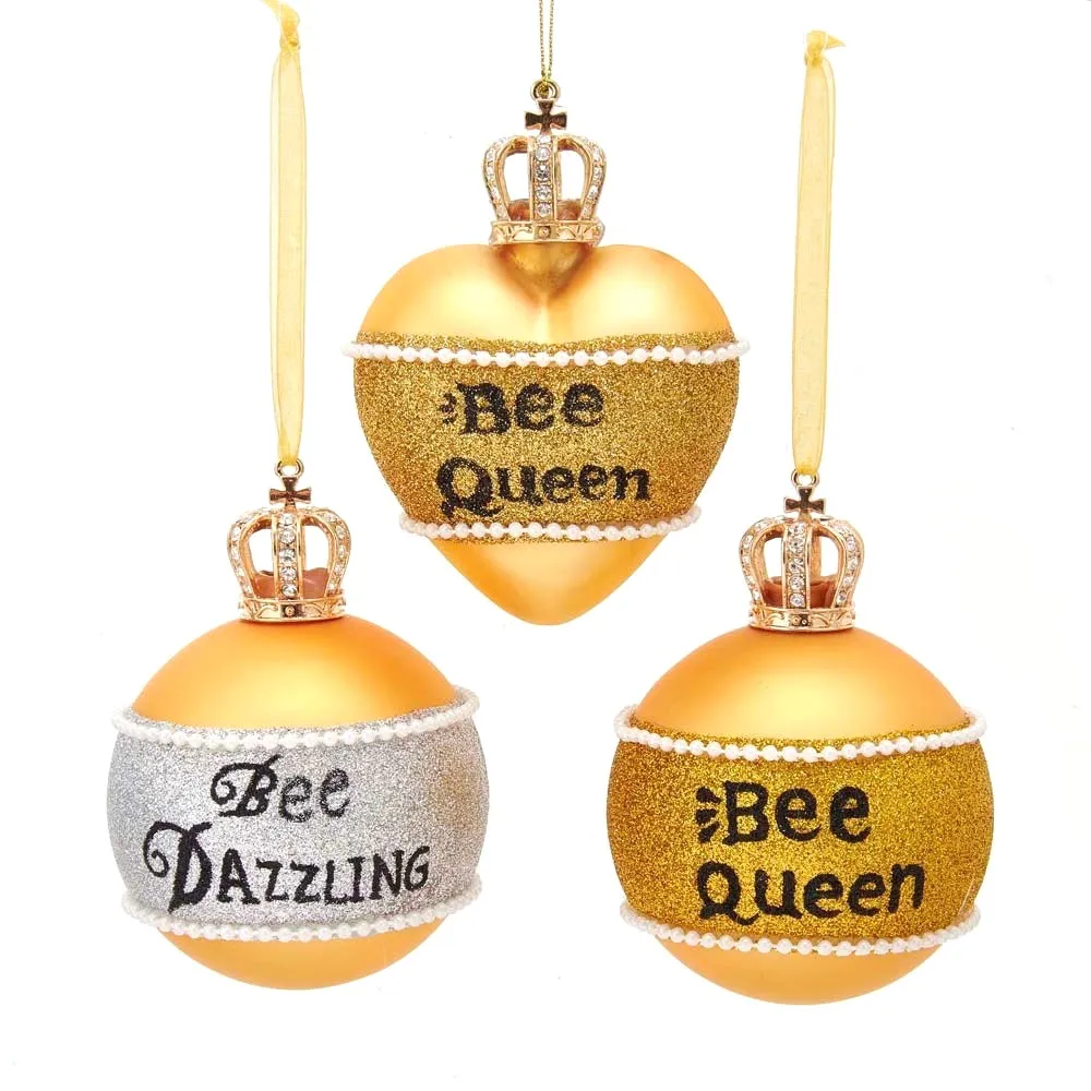 Kurt Adler Word Ball Glass Ornament