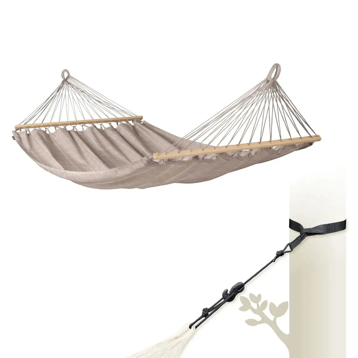 LA SIESTA Alisio Double Spreader Bar Hammock (W 160 cm)