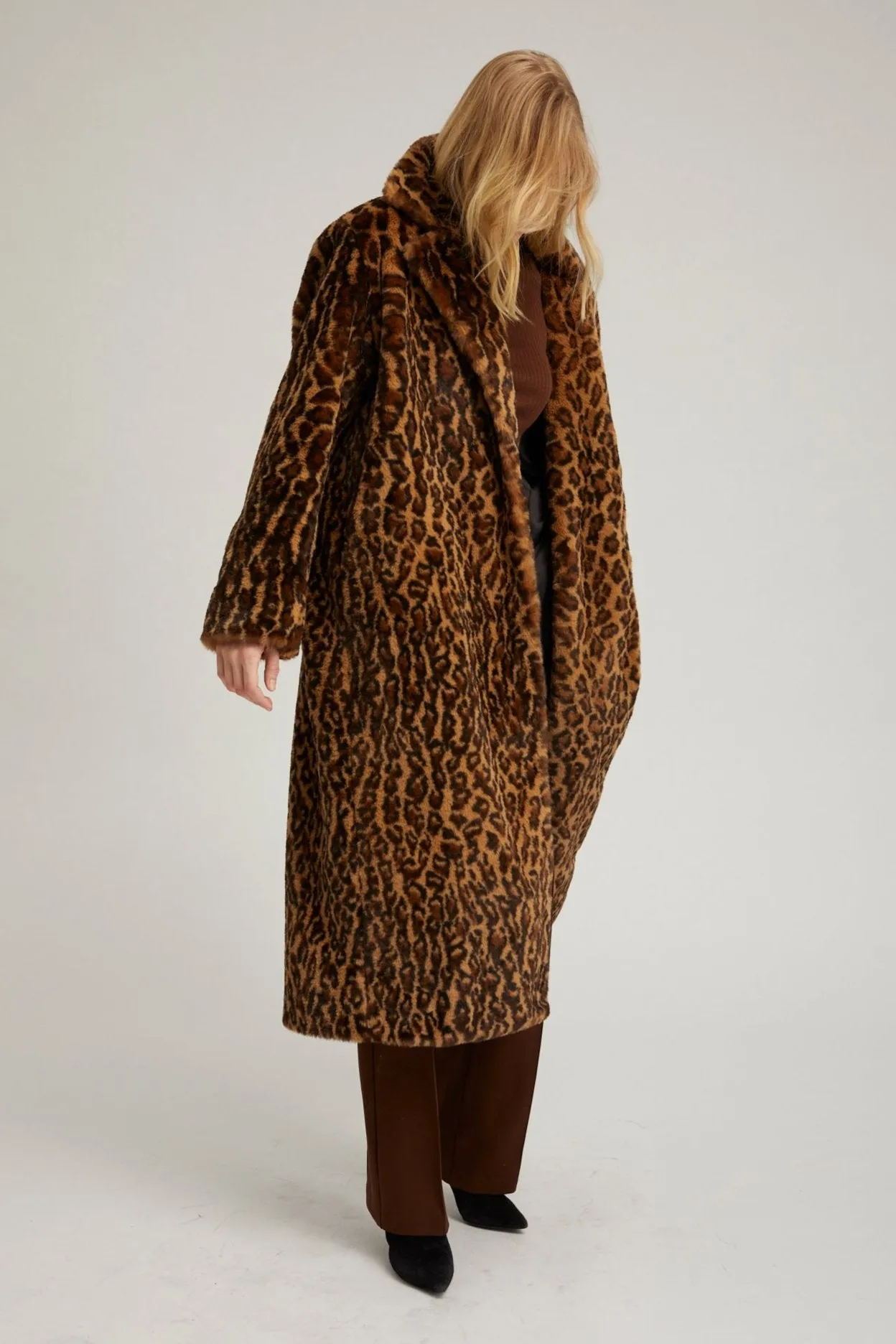 Leopard Faux Fur Coat