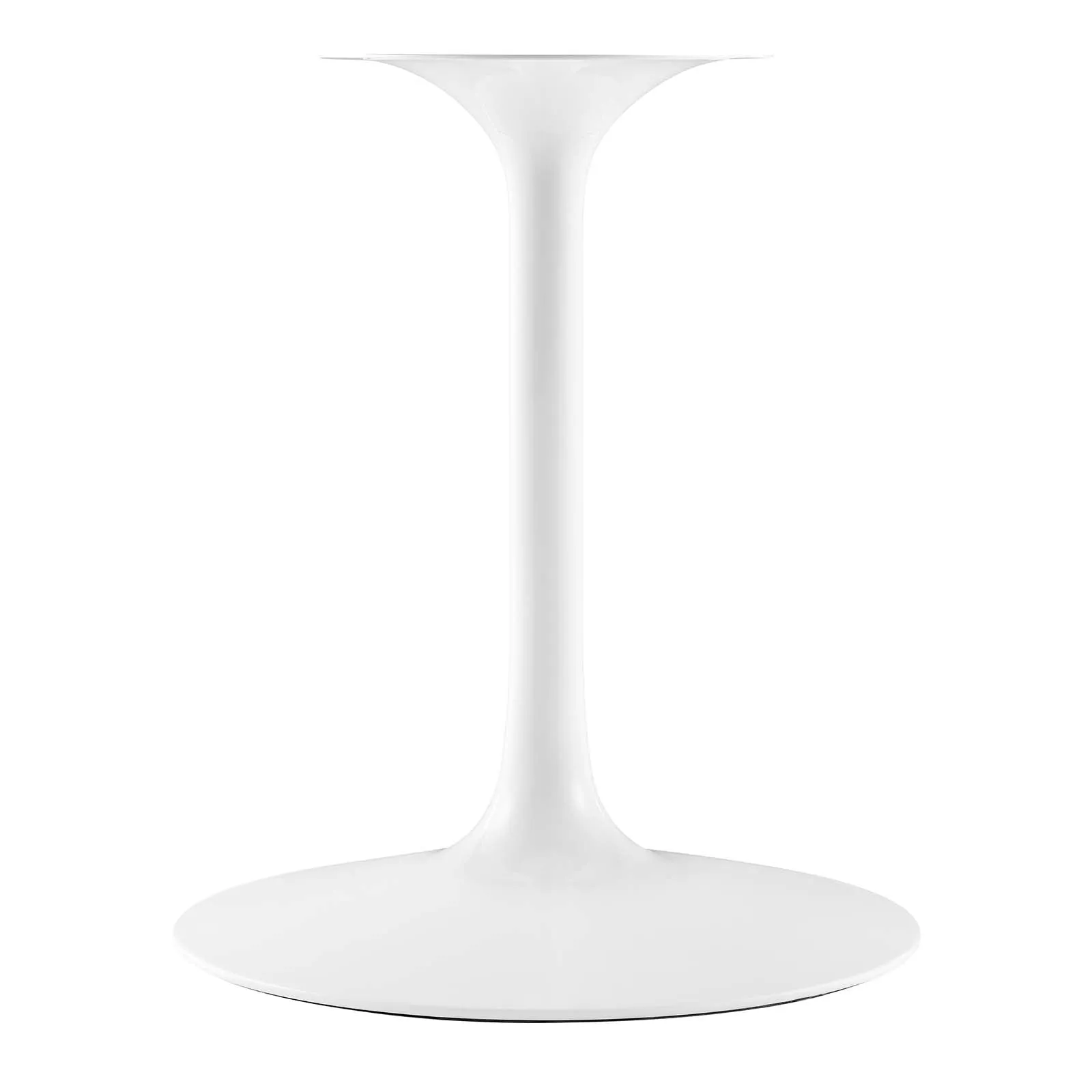 Lippa 54" Round Wood Top Dining Table White EEI-1119-WHI