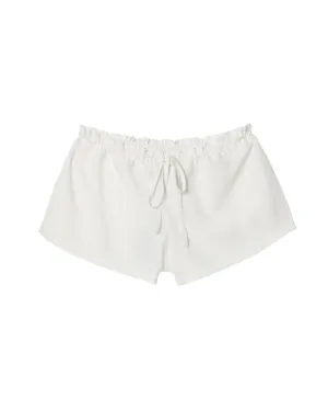 Low-Rise Poplin Lounge Short - Natural