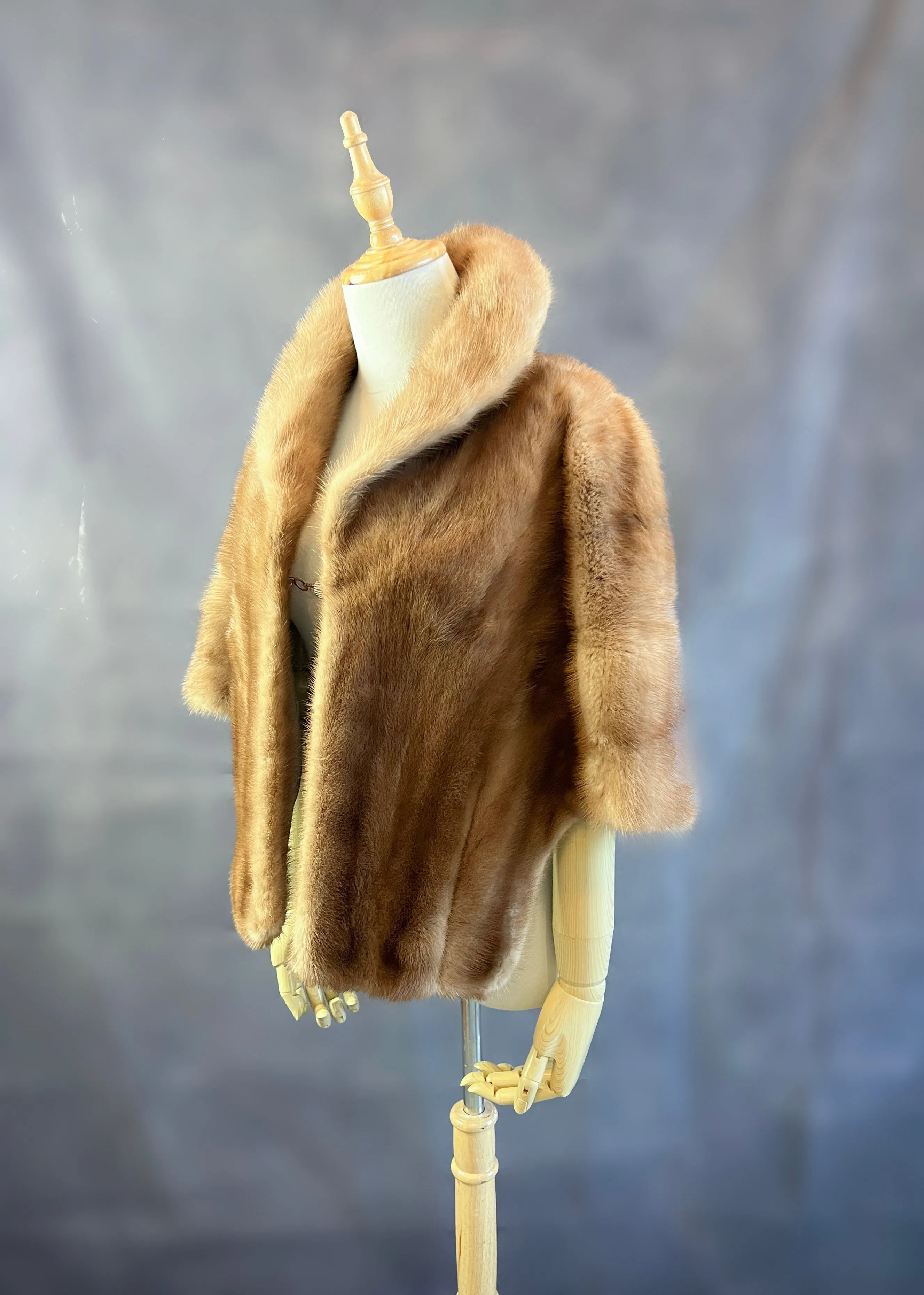 Luxury Real Mink Fur Stole (Mink12)