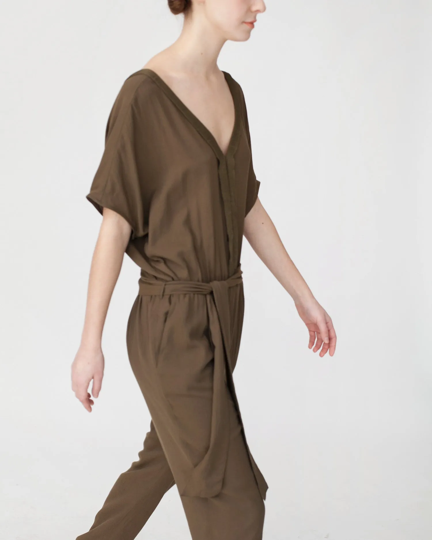 Mara Jumpsuit in Khaki