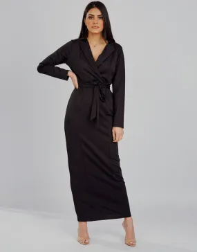 Military Wrap Dress