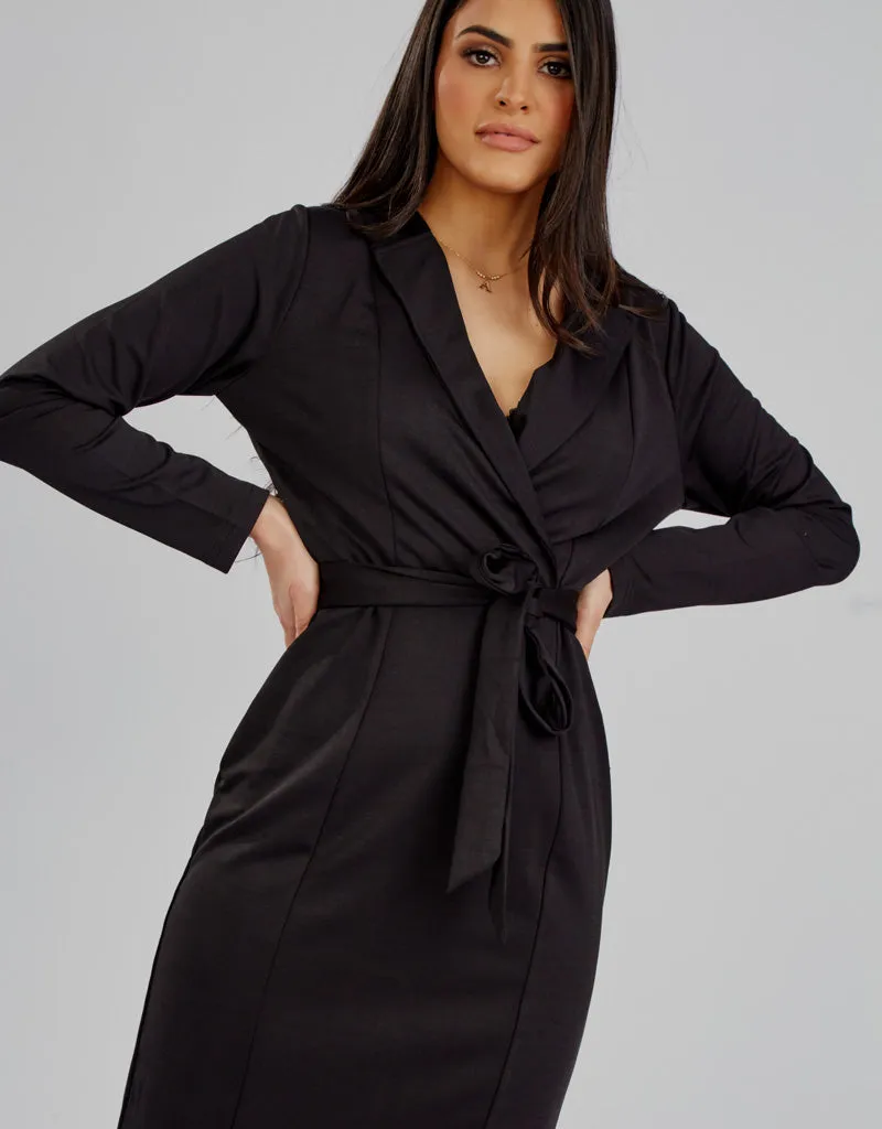 Military Wrap Dress