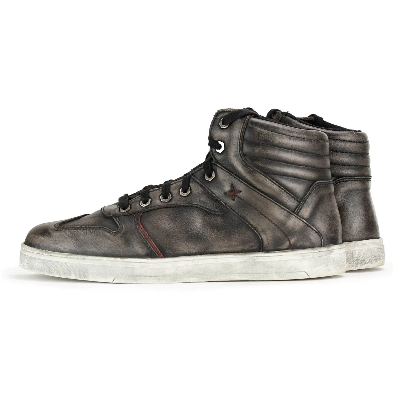 Milwaukee Leather MBM9152 Men's Black Leather High-Top Biker Riding