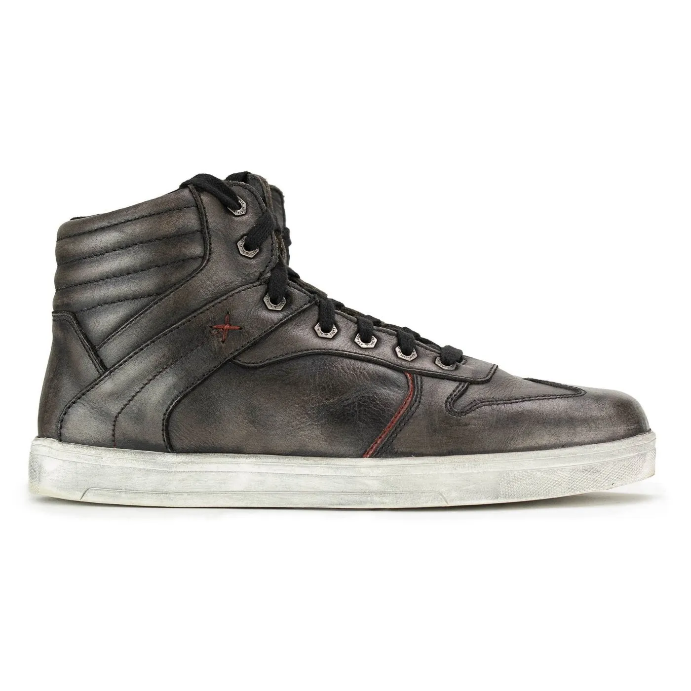 Milwaukee Leather MBM9152 Men's Black Leather High-Top Biker Riding