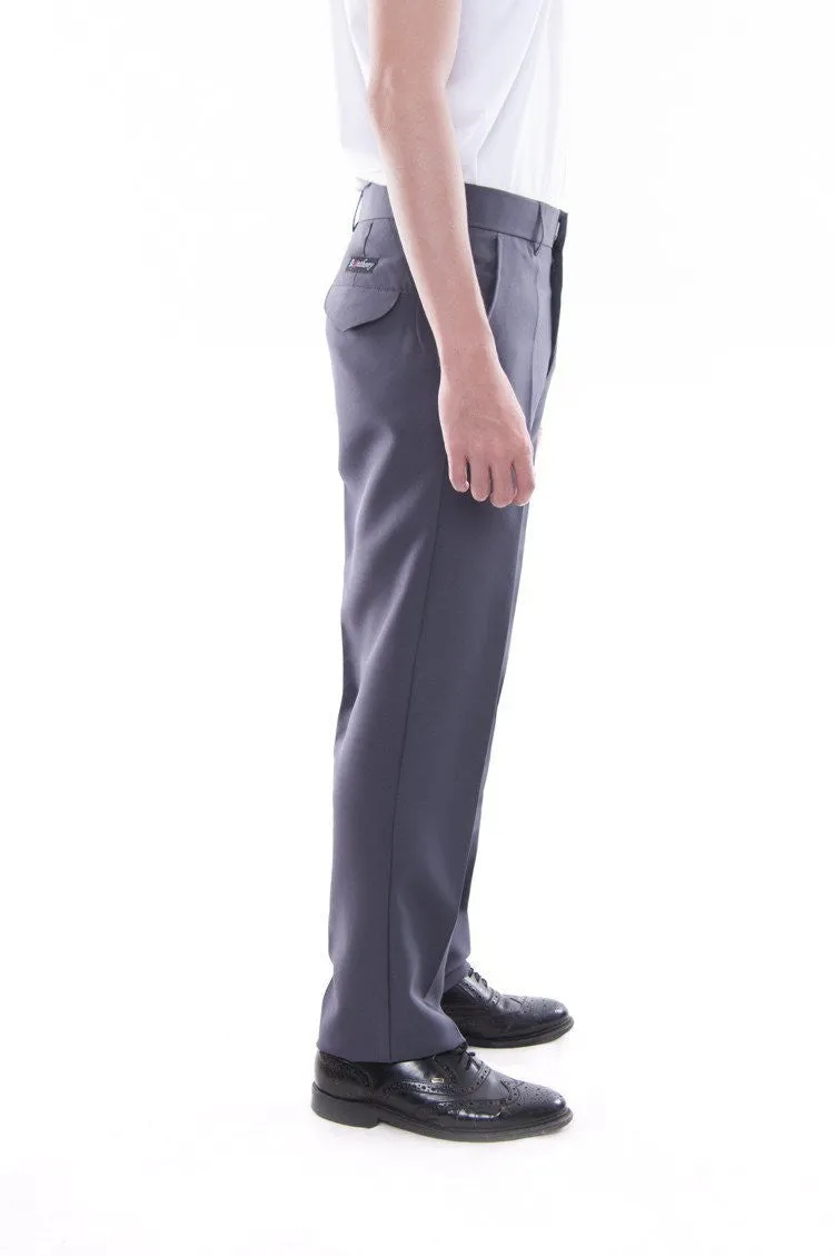 MP05 -PRE-ORDER - Men's Regular Fit Wool Slacks Gray