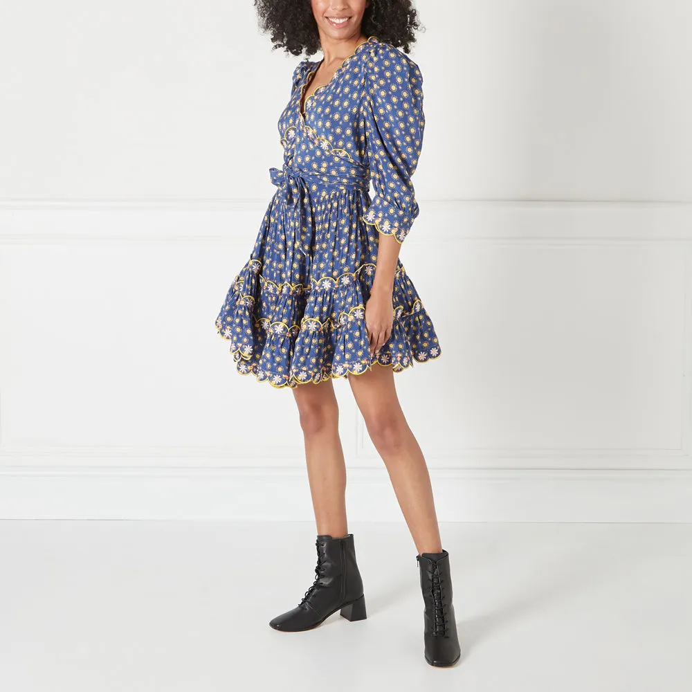 NAVY ANDROMIDA MINI DRESS